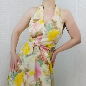 1970s Tori Richard Honolulu floral maxi dress